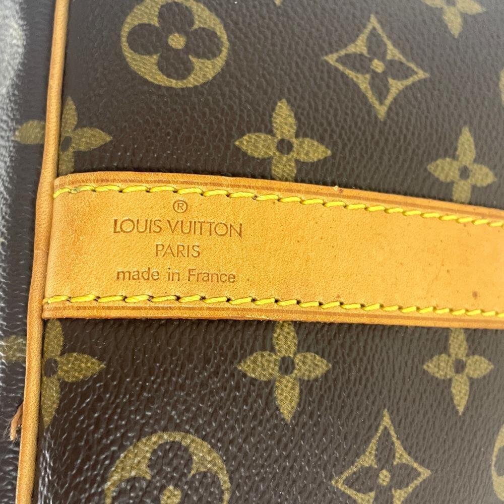 LOUIS VUITTON Brown Monogram Leather Keepall 50 Boston Bag - Picture 6 of 8